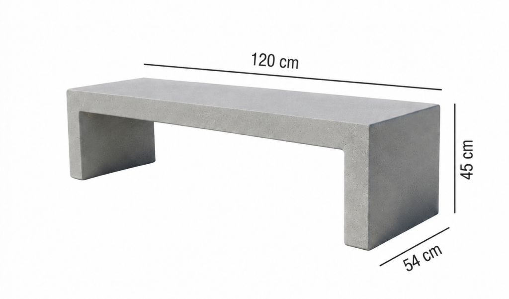 banca 120x45x54 hormigones bull
